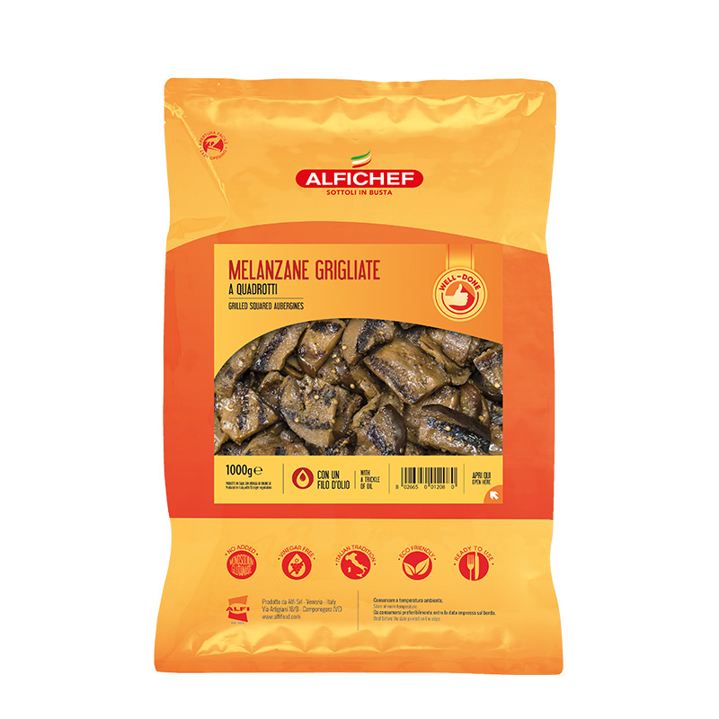 Melanzane grigliate, a quadrotti 1000g