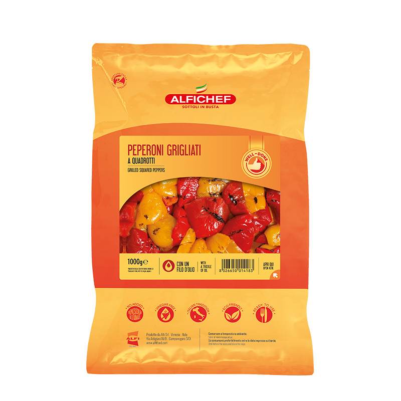 Peperoni grigliati, a quadrotti 1000g