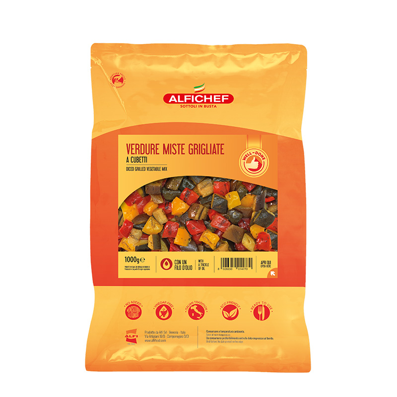 Grilled Vegetables Mix, diced 1000g